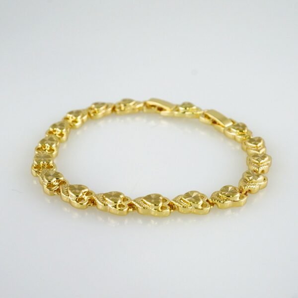 Women Bracelets/ Pulseras Dama/  Plain/  14K Real Color// B853 - Image 2
