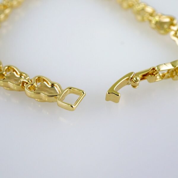 Women Bracelets/ Pulseras Dama/  Plain/  14K Real Color// B853 - Image 3