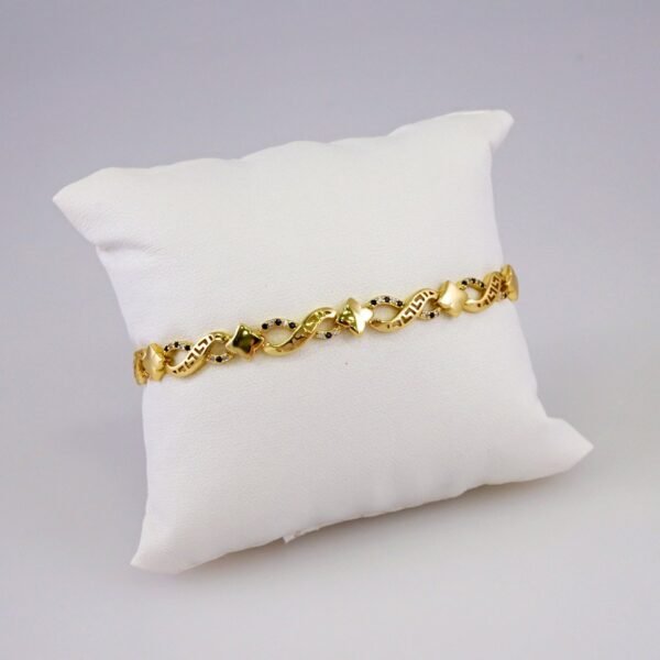 Women Bracelets/ Pulseras Dama/  Zircon Stone/  14K Real Color// B858