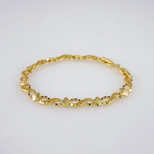 Women Bracelets/ Pulseras Dama/  Zircon Stone/  14K Real Color// B858 - Image 2
