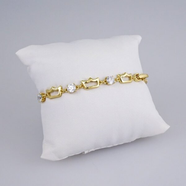 Women Bracelets/ Pulseras Dama/  Zircon Stone/  14K Real Color// B868