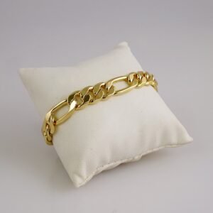 Bracelets / Manillas /  14K Real Color/  Plain/ 10mm// B873