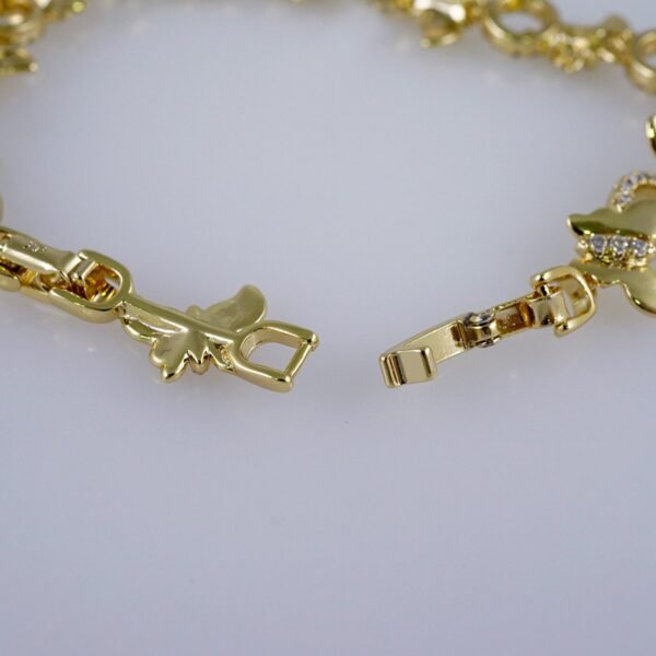 Woman Bracelets/ Pulseras Dama/  Zircon Stone/  14K Real Color// B903 - Image 3