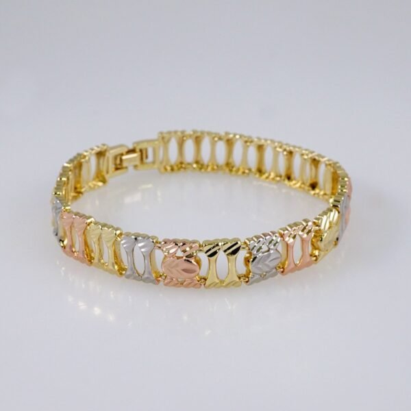 Woman Bracelets/ Pulseras Dama/  Plain/  ThreeTone// B915 - Image 2