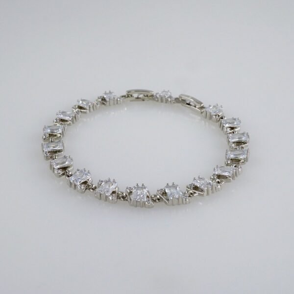 Woman Bracelets/ Pulseras Dama/  Zircon Stone/  Silver Color// B920 - Image 2