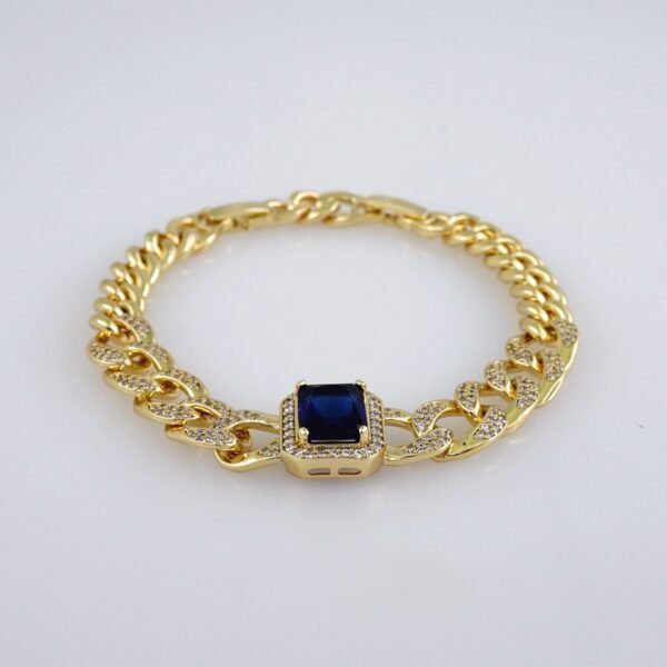 Woman Bracelets/ Pulseras Dama/  Zircon Stone/  14K Real Color// B930 - Image 2