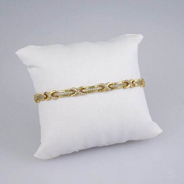 Woman Bracelets/ Pulseras Dama/  Zircon Stone/  14K Real Color// B932