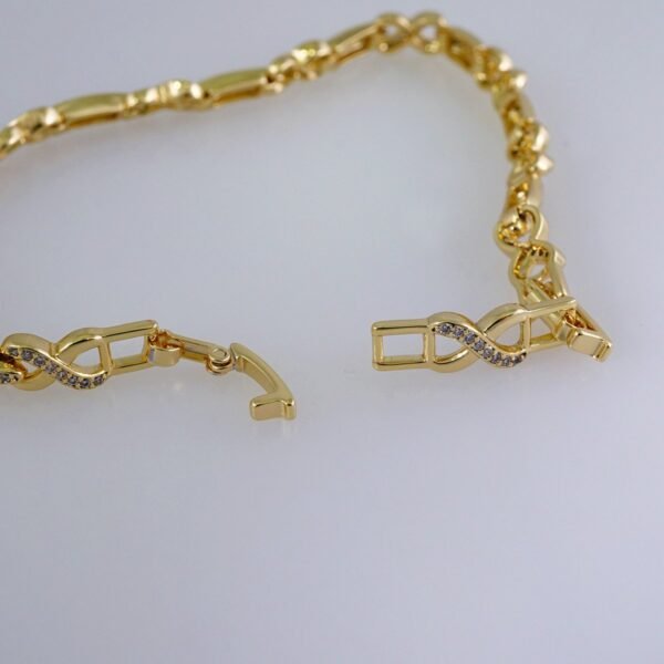 Woman Bracelets/ Pulseras Dama/  Zircon Stone/  14K Real Color// B932 - Image 3