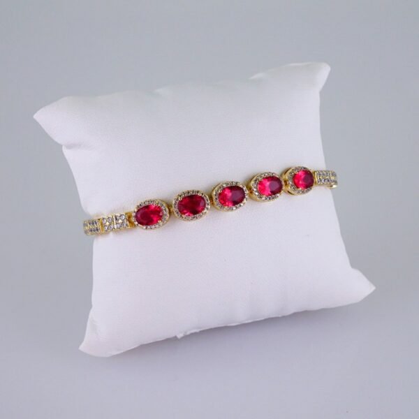 Woman Bracelets/ Pulseras Dama/  Zircon Stone/  14K Real Color// B955