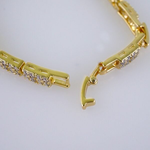 Woman Bracelets/ Pulseras Dama/  Zircon Stone/  14K Real Color// B955 - Image 3