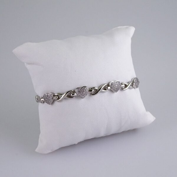 Woman Bracelets/ Pulseras Dama/  Zircon Stone/  Silver Color// B959