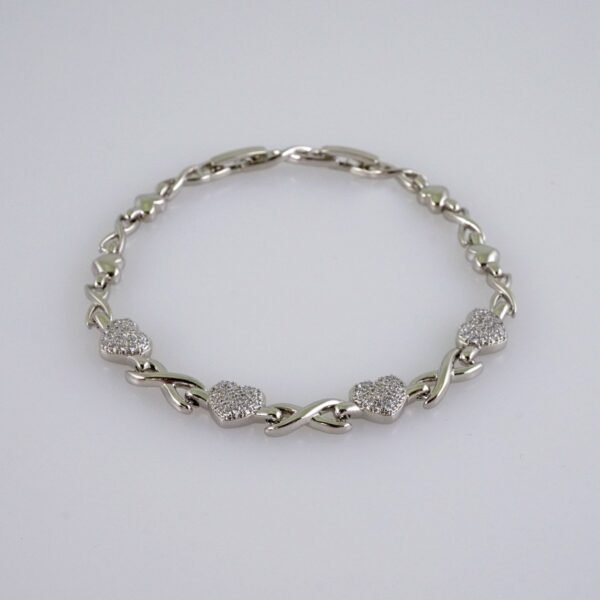 Woman Bracelets/ Pulseras Dama/  Zircon Stone/  Silver Color// B959 - Image 2