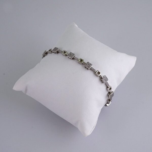 Woman Bracelets/ Pulseras Dama/  Zircon Stone/  Silver Color//B962