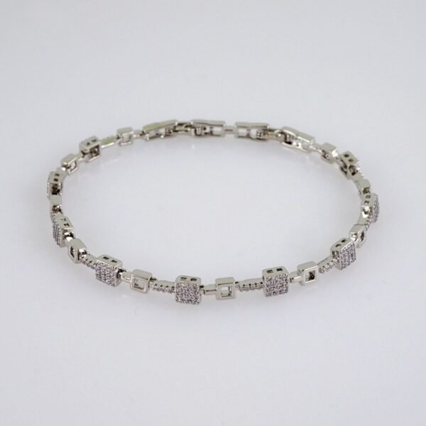 Woman Bracelets/ Pulseras Dama/  Zircon Stone/  Silver Color//B962 - Image 2