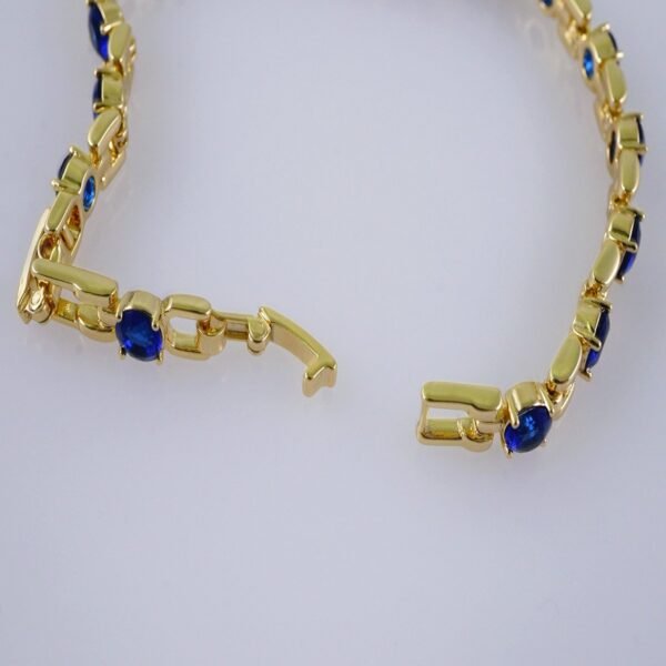 Woman Bracelets/ Pulseras Dama/  Zircon Stone/  14K Real Color// B972 - Image 3