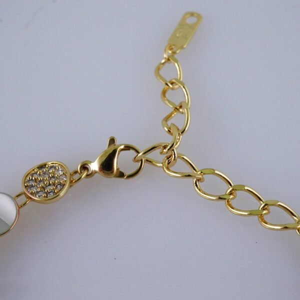 Women Bracelets/ Pulseras Dama/  Zircon Stone/ Three Tone// B988 - Image 3