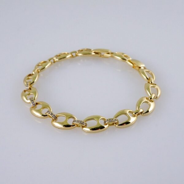 Women Bracelets/ Pulseras Dama/  Zircon Stone/  14K Real Color// B992 - Image 2