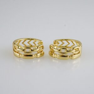 Women Earrings/ Aretes Dama/  Zircon Stone/  14k Real Color// E1000