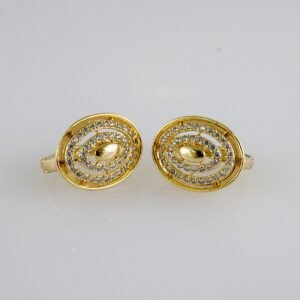 Women Earrings/ Aretes Dama/  Zircon Stone/  14k Real Color// E1003