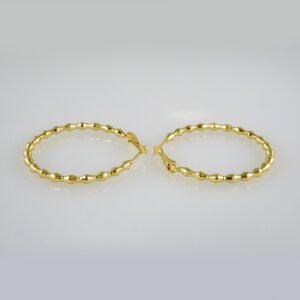 Women Earrings/ Aretes Dama/  Plain/  14k Real Color// E1011