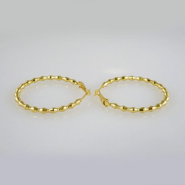 Women Earrings/ Aretes Dama/  Plain/  14k Real Color// E1011