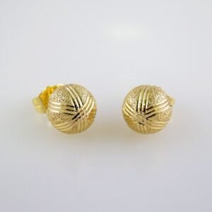 Women Earrings/ Aretes Dama/  Plain/  14k Real Color// E1018