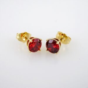 Women Earrings/ Aretes Dama/  Zircon Stone/  14k Real Color// E1040