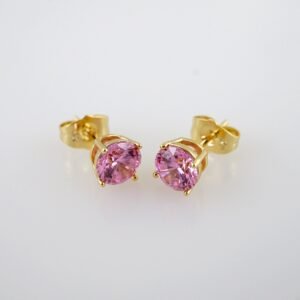 Women Earrings/ Aretes Dama/  Zircon Stone/  14k Real Color// E1041