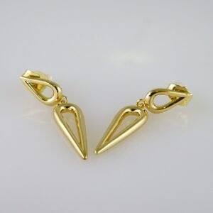 Women Earrings/ Aretes Dama/  Plain/  14k Real Color// E1059