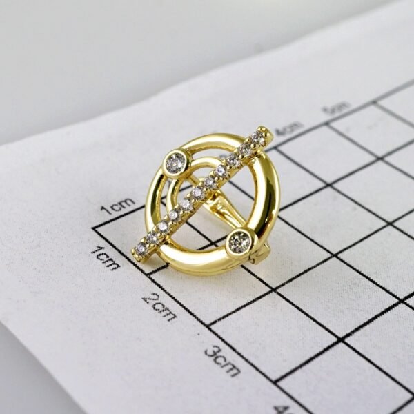 Women Earrings/ Aretes Dama/  Zircon Stone/  14k Real Color// E1066 - Image 3