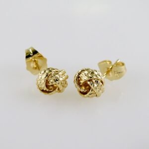 Women Earrings/ Aretes Dama/  Plain/  14k Real Color// E1069