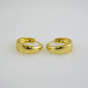 Women Earrings/ Aretes Dama/  Plain/  14k Real Color// E1074