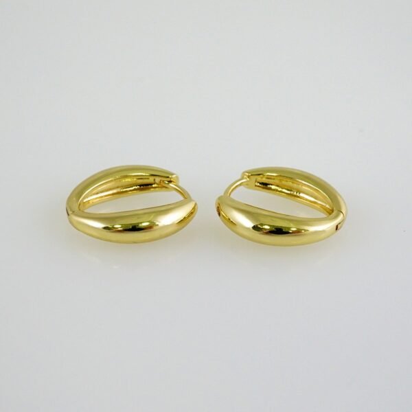 Women Earrings/ Aretes Dama/  Plain/  14k Real Color// E1075