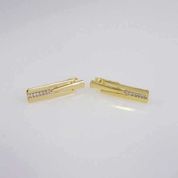 Women Earrings/ Aretes Dama/  Zircon Stone/  14k Real Color// E1079