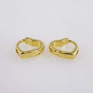 Women Earrings/ Aretes Dama/  Plain/  14k Real Color// E1081