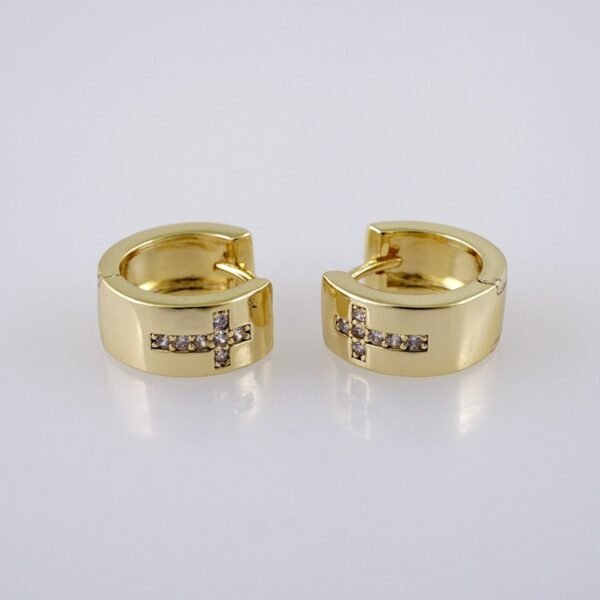 Woman Earrings / Aretes Dama/  Zircon Stone/  14k Real Color// E1120
