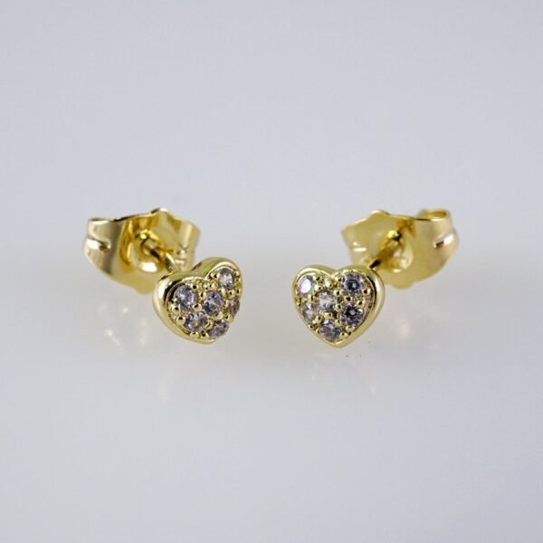 Woman Earrings / Aretes Dama/  Zircon Stone/  14k Real Color// E1188