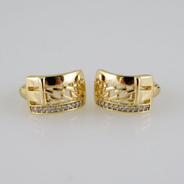 Woman Earrings / Aretes Dama/  Zircon Stone/  14k Real Color// E1196