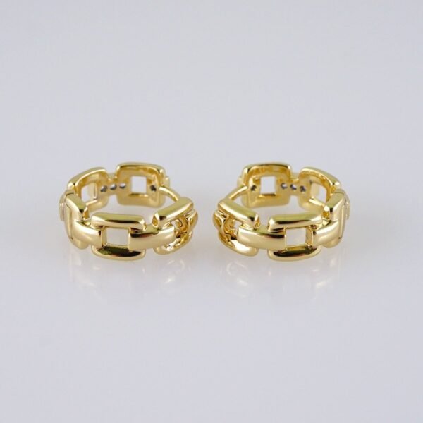 Women Earrings/ Aretes Dama/  Zircon Stone/  14k Real Color// E1267