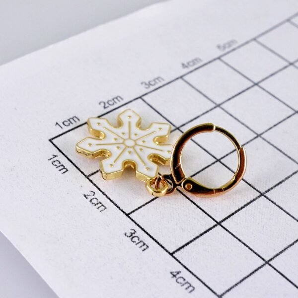 Women Earrings/ Aretes Dama/  Zircon Stone/  14k Real Color// E1279 - Image 3