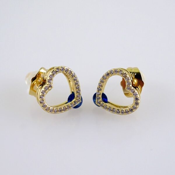 Women Earrings/ Aretes Dama/  Zircon Stone/  14k Real Color// E1293