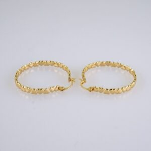 Women Earrings/ Aretes Dama/  Plain/  14k Real Color// E1307