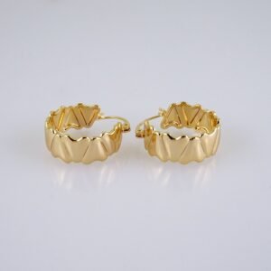 Women Earrings/ Aretes Dama/  Zircon Stone/  14k Real Color// E1310