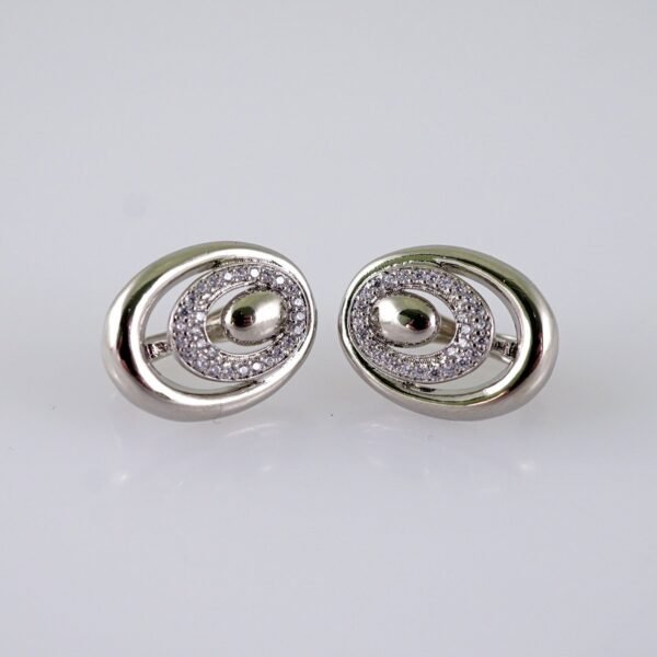 Women Earrings/ Aretes Dama/  Zircon Stone/  Silver Color// E1316