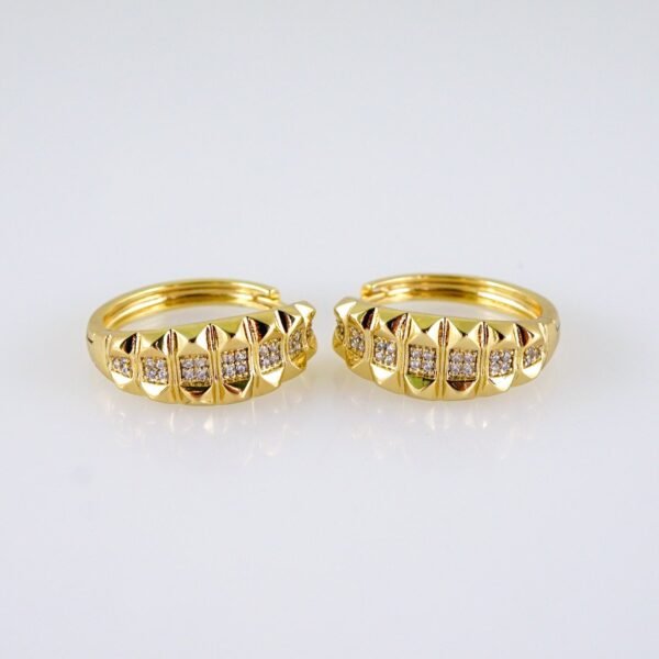Women Earrings/ Aretes Dama/  Zircon Stone/  14k Real Color// E1325