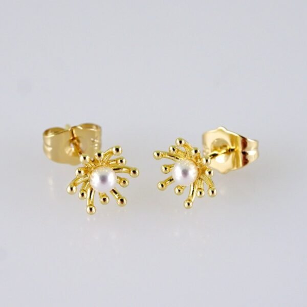 Women Earrings/ Aretes Dama/  Zircon Stone/  14k Real Color// E1341