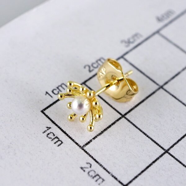 Women Earrings/ Aretes Dama/  Zircon Stone/  14k Real Color// E1341 - Image 3