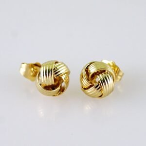 Women Earrings/ Aretes Dama/  Plain/  14k Real Color// E1352
