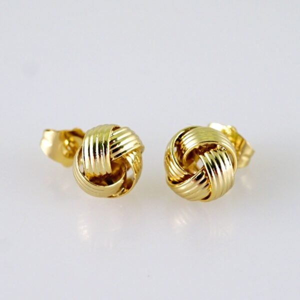 Women Earrings/ Aretes Dama/  Plain/  14k Real Color// E1352