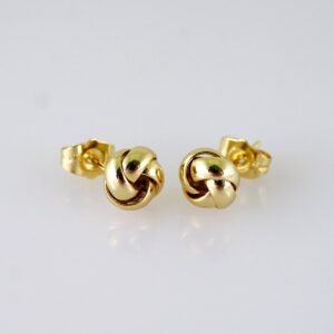 Women Earrings/ Aretes Dama/  Plain/  14k Real Color// E1353